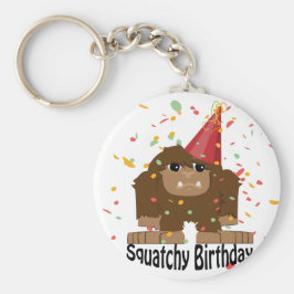 Llavero Cute Squatchy Birthday Bigfoot