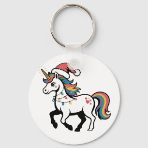 Llavero Cute Unicorn Deer Reno Ciervo Luces Divertidas De 