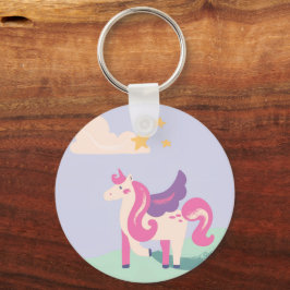 Llavero Cute Unicorn & Positive Vibes Only Keychain