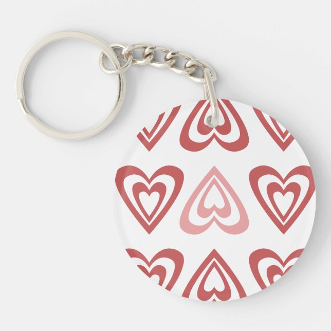 Llavero Cute Valentine Hearts – Love & Romance Design (Frente)