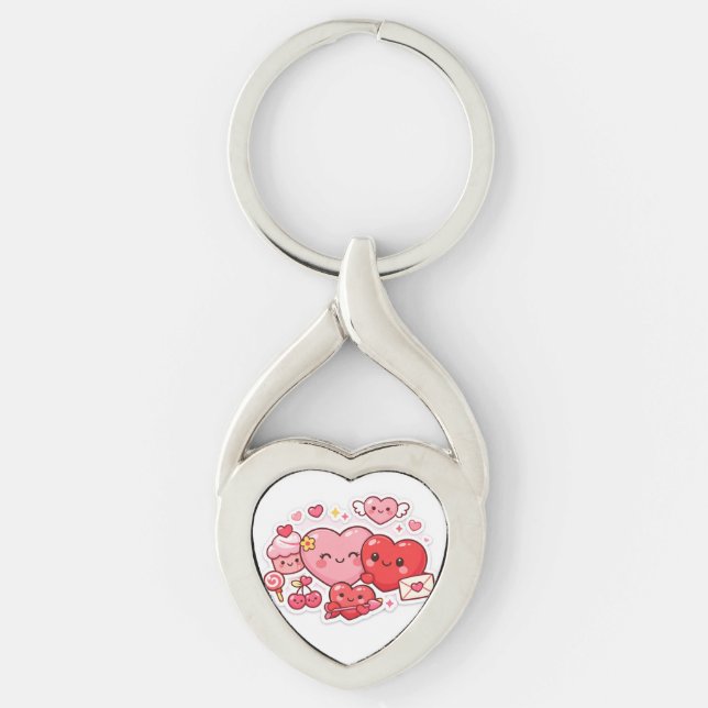 Llavero Cute Valentine’s Day Heart Keychain – Perfect gift (Anverso)
