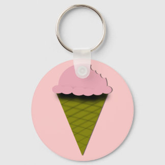 Llavero Cute Vector Strawberry Ice Cream