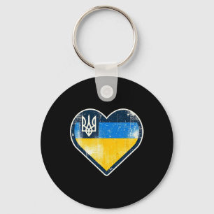 Llavero Cute Vintage Abanico Ucraniano Bynner Bandera de U