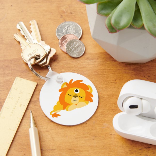 Llavero Cute Watchful Personalizado Lion keyring (Escritorio )