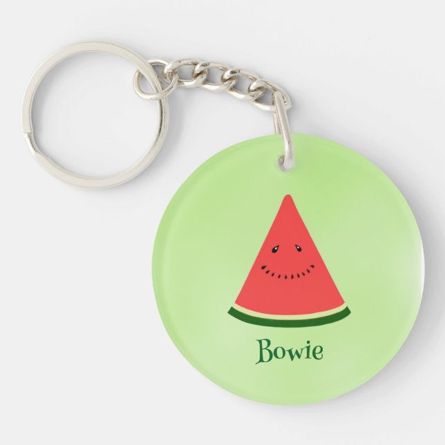 Llavero Cute Watermelon Personalized Acrylic Keychain (Frente)