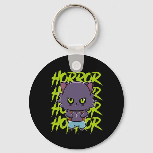 Llavero Cute Werewolf Wolf Y Anime Horror Lycanthrop (Anverso)