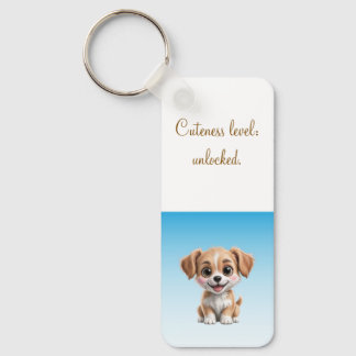 Llavero Cuteness Level Keychain – Custom Text & Photo