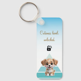Llavero Cuteness Level Keychain – Custom Text & Photo