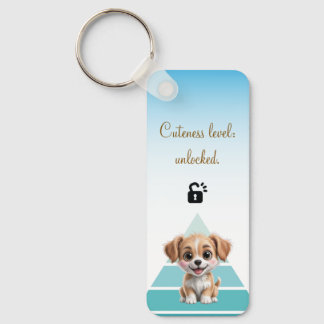 Llavero Cuteness Level Keychain – Custom Text & Photo