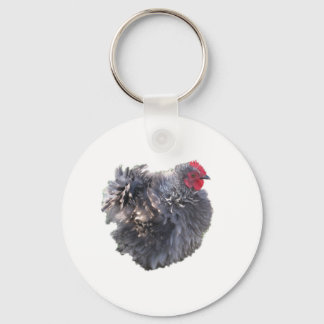 Llavero Cutest Blue Frizzle Cochin Bantam Rooster Chicken
