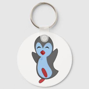 Llavero Cutest Happy Penguin Dancing to the music notes