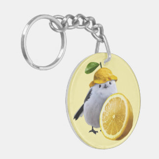 Llavero Cutest Hokkaido Bird with Lemon