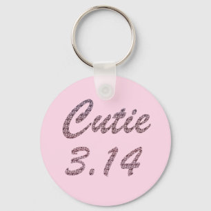 Llavero Cutie 3.14 Pi Day Pink