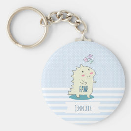 Llavero Cuto chino amarillo con estrellas felices