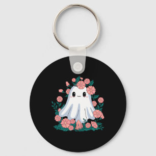 Llavero Cuto fantasma floral Boo Halloween Chica Ghost Spo
