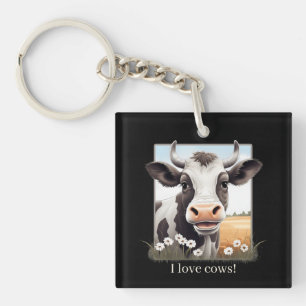 Llavero Cuto me encanta el personalizable de las vacas