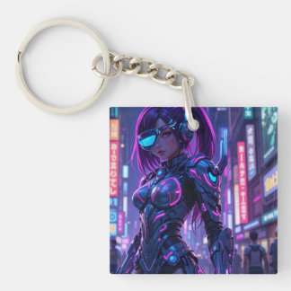 Llavero Cyber Edge Warrior tipo keychain moderno