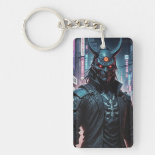 Llavero Cyberpunk Demon Samurai