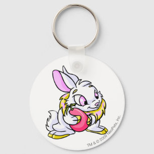 Llavero Cybunny amarillo que abraza Negg