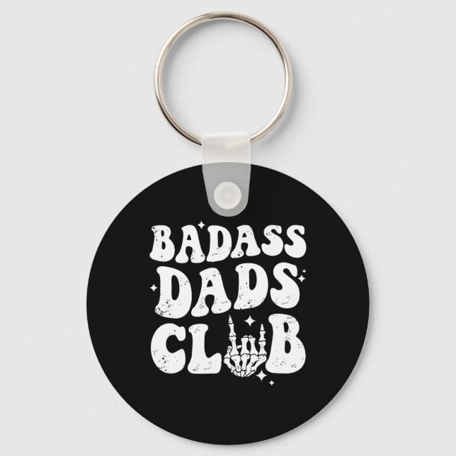 Llavero D Dads Club Funny Dad Groovy Trendy Fathers Day (Anverso)