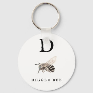 Llavero "D" Digger Bee