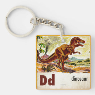 Llavero D es para dinosaurio