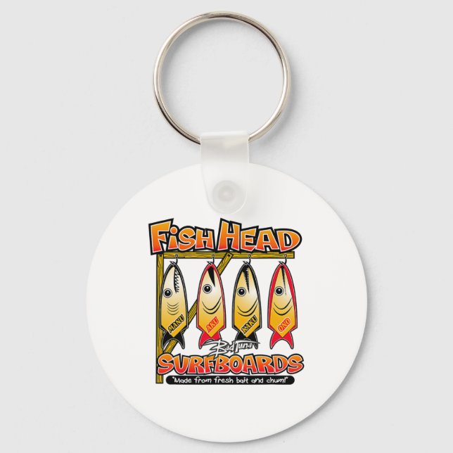 Llavero D Tuna Fish Head Surfboards Isla de Surf para Sur (Anverso)