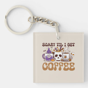 Llavero Da miedo hasta que me dé café