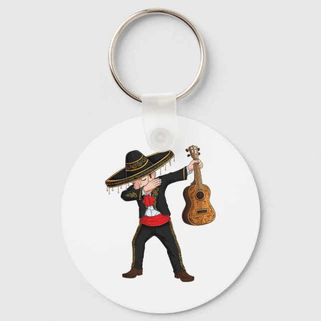 Llavero Dab México Mariachi disfraz Charro Sombrero Cinco (Anverso)