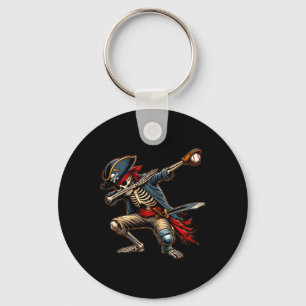 Llavero Dab Skeleton Dabbing Skeleton Pirate Baseball