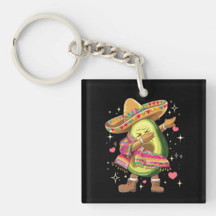 Llavero Dabbing Aguacate Cinco De Mayo Divertido Poncho Me