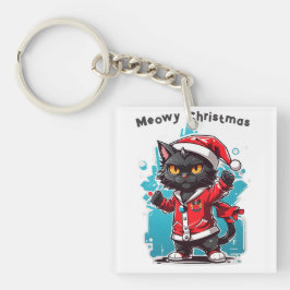 Llavero Dabbing Black Cat: Festividades de los Navidades M
