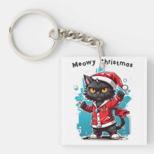 Llavero Dabbing Black Cat: Festividades de los Navidades M
