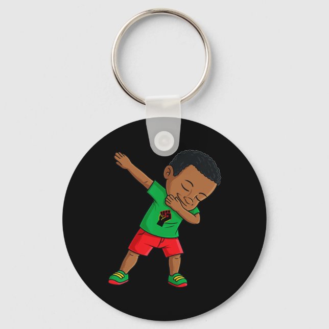 Llavero Dabbing Black King Junetdecis Niños Dab (Anverso)