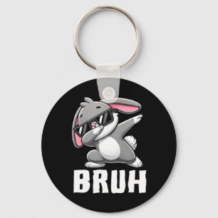 Llavero Dabbing Bunny Bruh Meme Día de Pascua Dab Jóvenes 