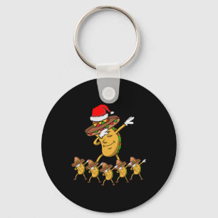 Llavero Dabbing Fiesta Navidades Taco Funny Dab Gift