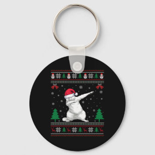 Llavero Dabbing Gato Persa Santa Hat Niños Chicas Chris