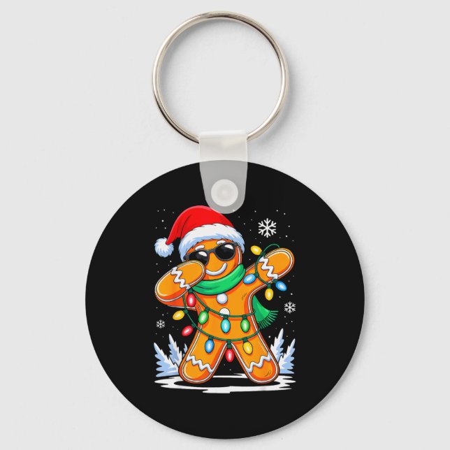 Llavero Dabbing Gingerbread Christmas Boys Girls Kids Funn (Anverso)