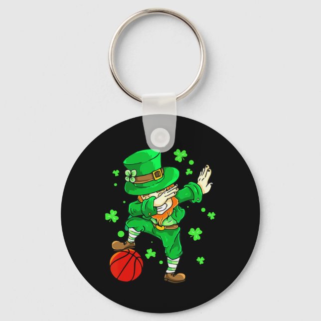 Llavero Dabbing Leprechaun St Patricks Day Niños Cesta mas (Anverso)