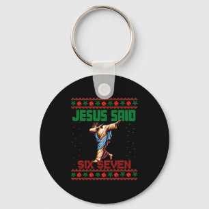 Llavero Dabbing Santa Dice Seis Siete 67 Meme Feo Christma