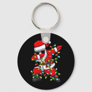 Llavero Dabbing Santa Xmas enciende Chicas niños niños Nav