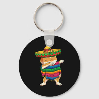 Llavero Dabbing Shiba Inu Poncho Sombrero Cinco De Mayo