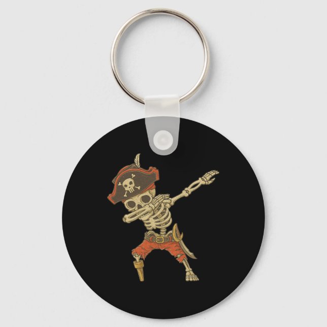 Llavero Dabbing Skeleton Pirate Niños Halloween Jolly Roge (Anverso)