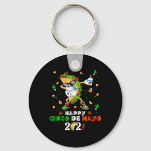 Llavero Dabbing Taco Cinco De Mayo 2021 Máscara Facial Cua