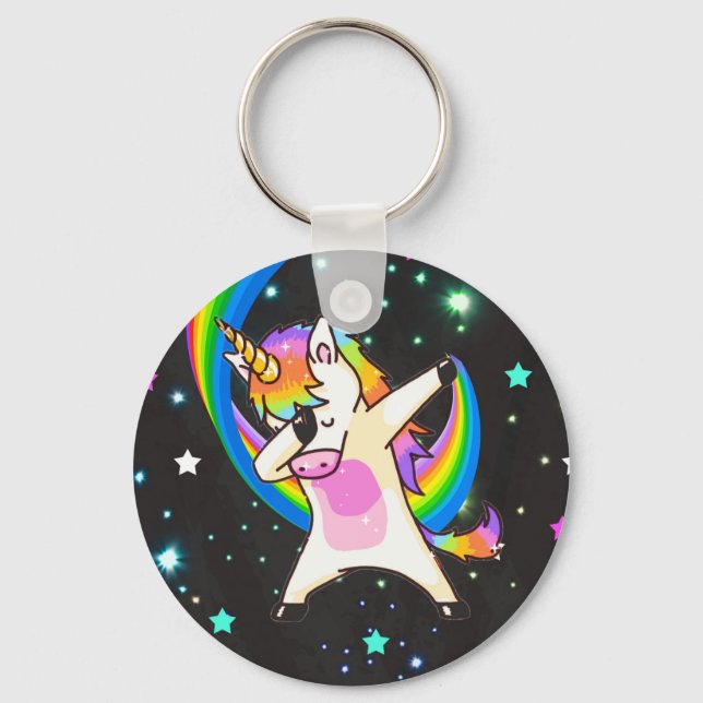 Llavero Dabbing Unicorn Keychain (Anverso)