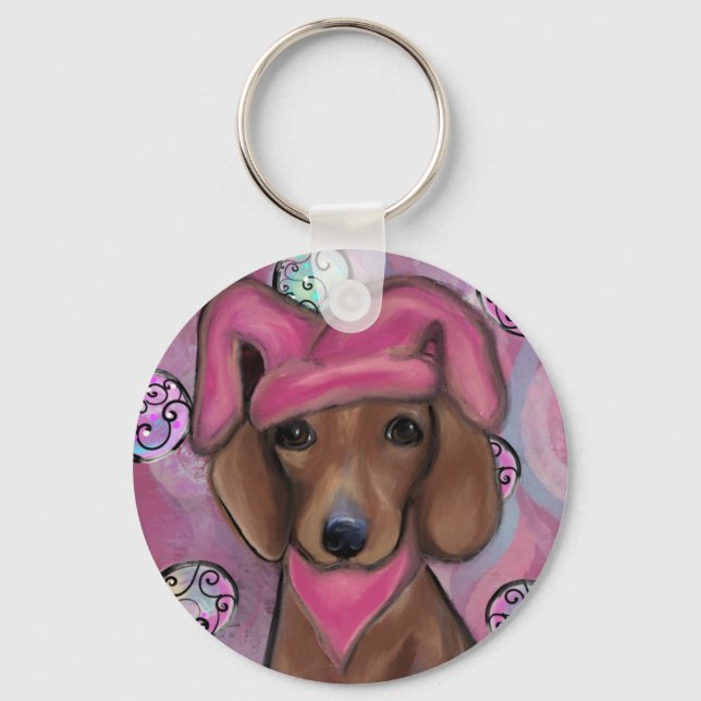 Llavero Dachshund (Anverso)