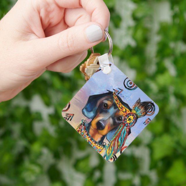 LLAVERO DACHSHUND (Mano)