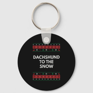 Llavero Dachshund al Mascota de Navidad de los Navidades d