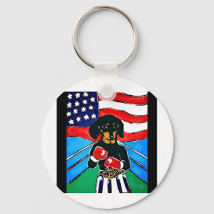 Llavero Dachshund Boxer