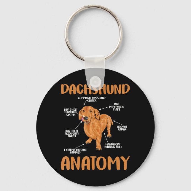 Llavero Dachshund Cute Regalos Wiener Doxie Lovers (Anverso)